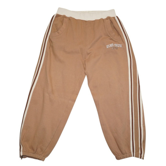 Ecko Unltd XL Brown Track Pants with White Side Stripes & Logo | 1972 Retro - Picture 1 of 10